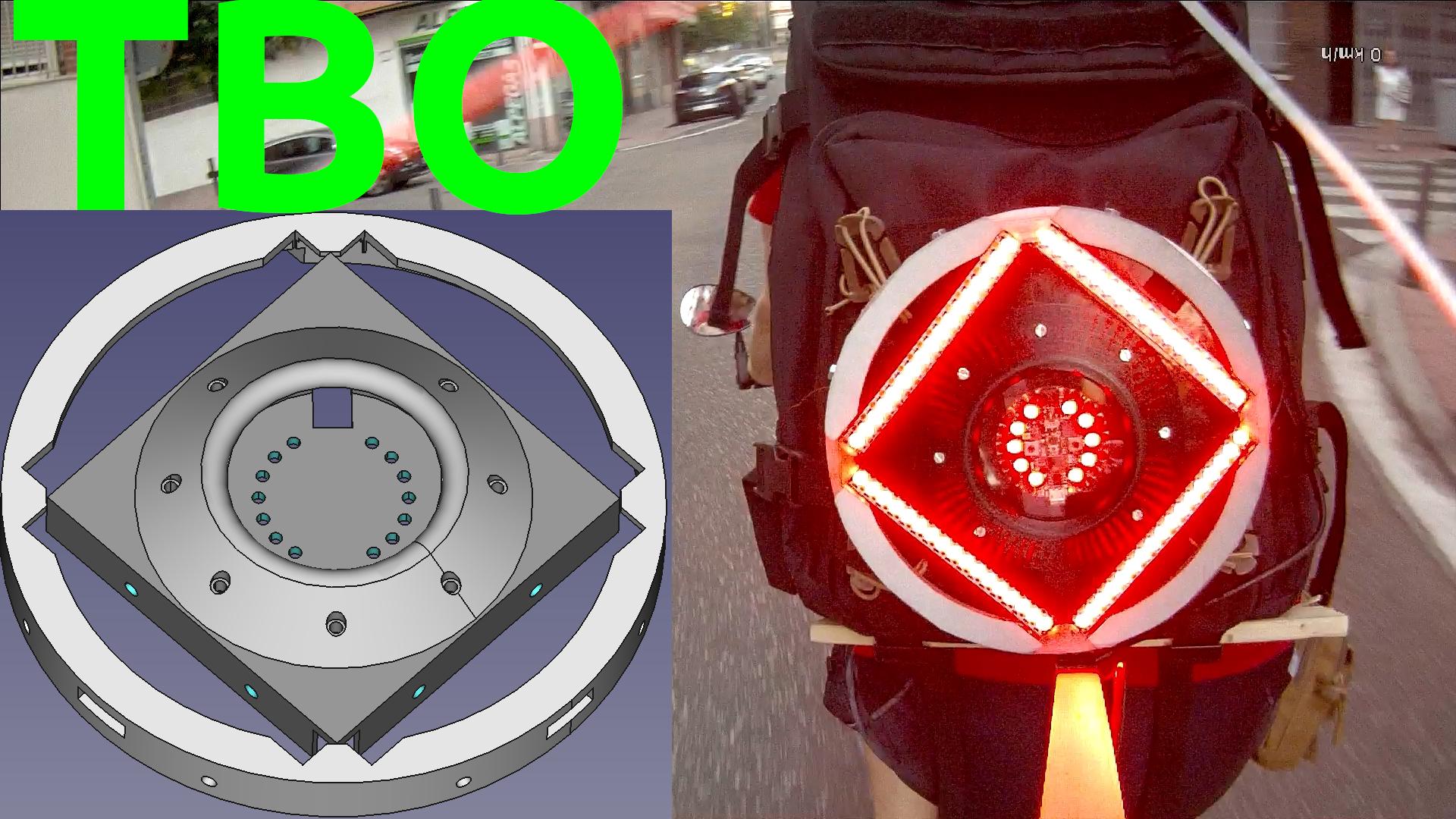 Brake Light and Turn Signals for Backpacks