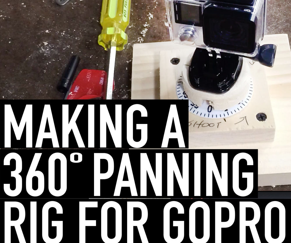 How to Make Auto 360 Degree Pan Rig for Go Pro
