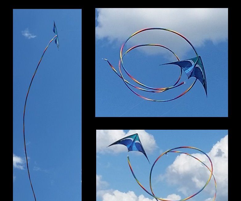 A Spiral Rainbow Kite Tail from Scratch