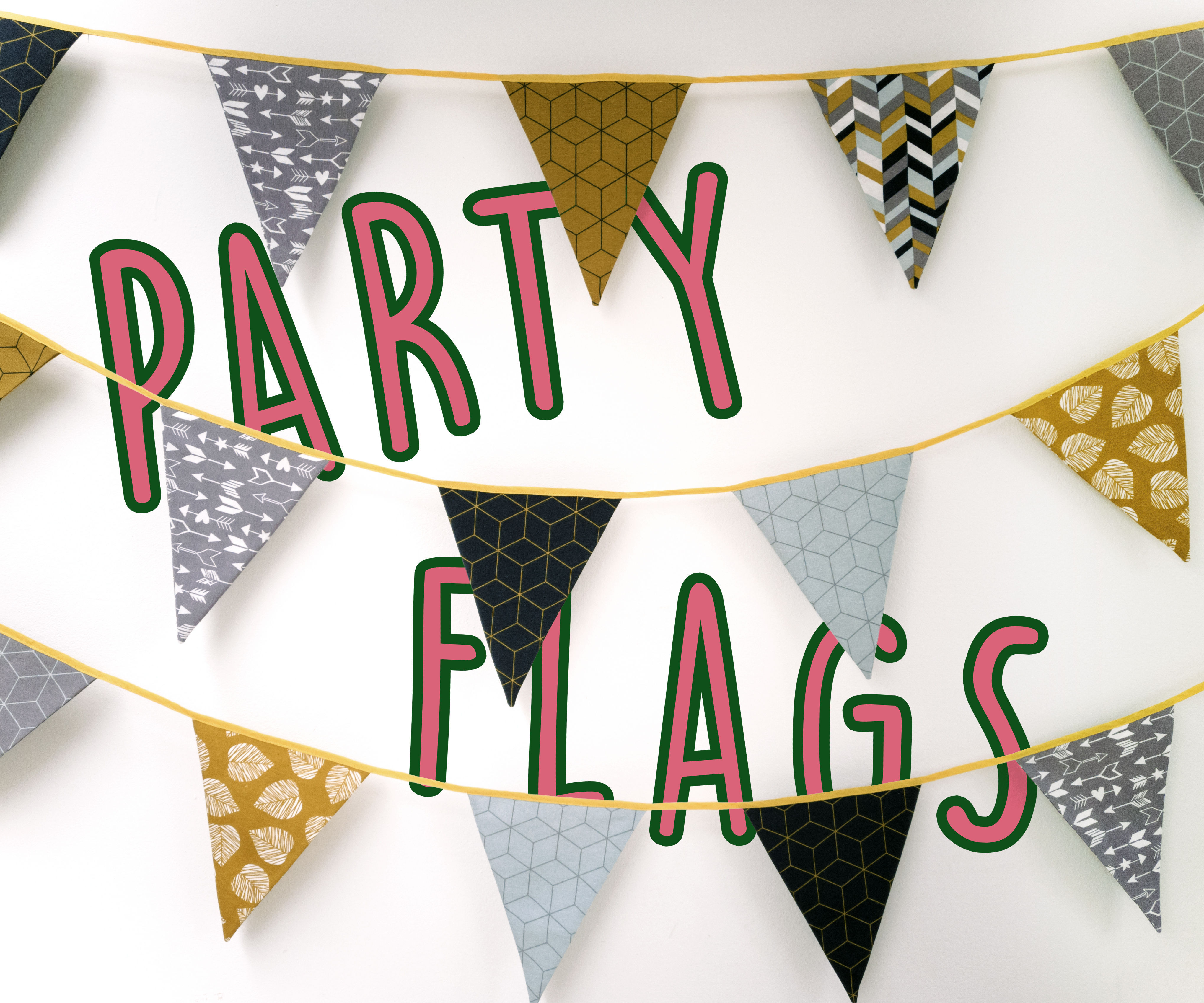 DIY Fabric Party Flags