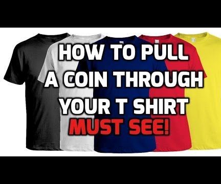 How to pull a coin through your shirt magic trick revealed