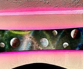 Snowboard Space Art