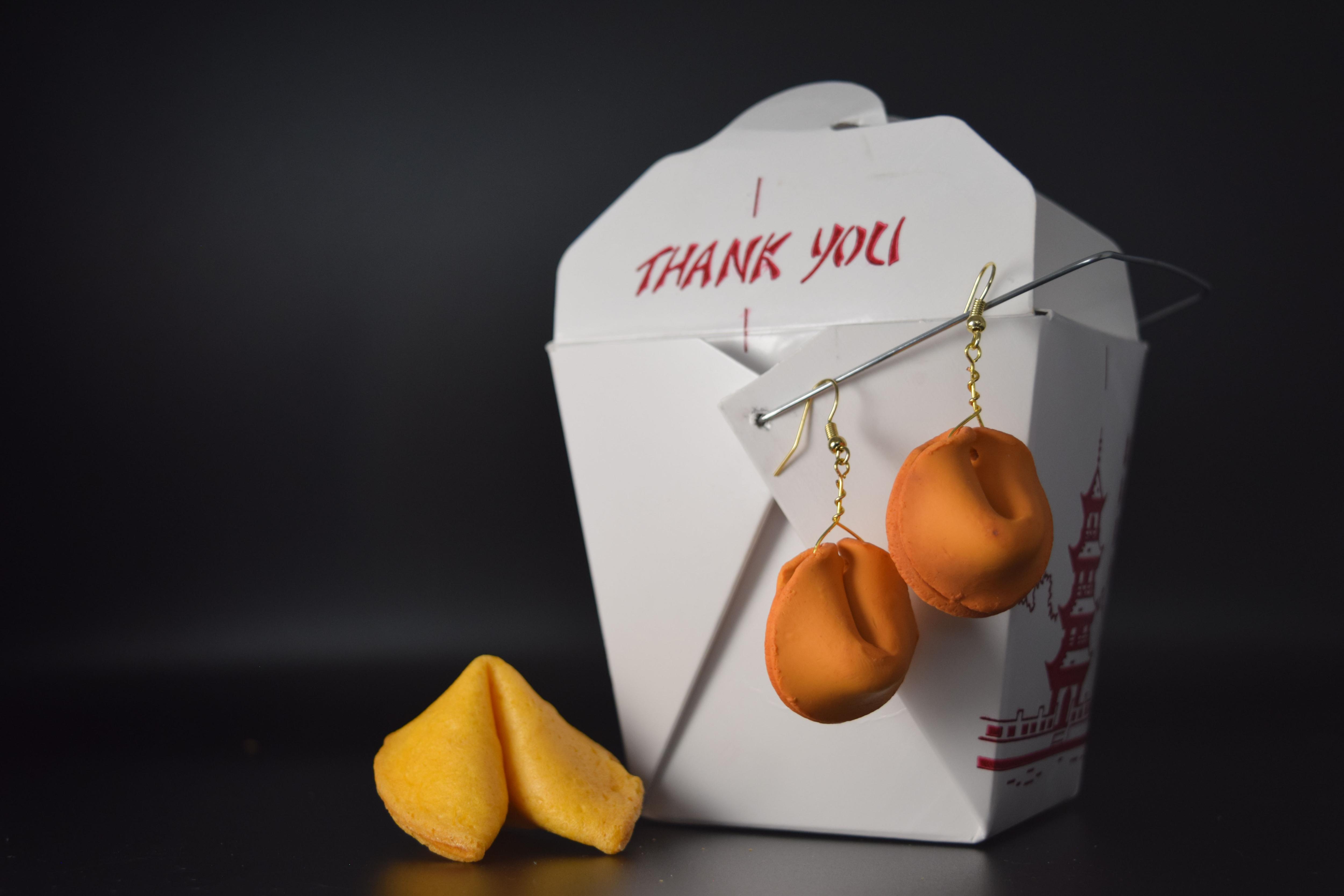 Fortune Cookie Earrings