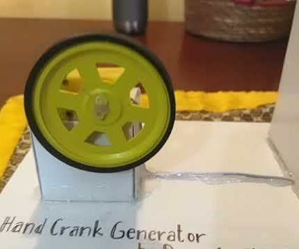 Hand Crank Generator School Science Project