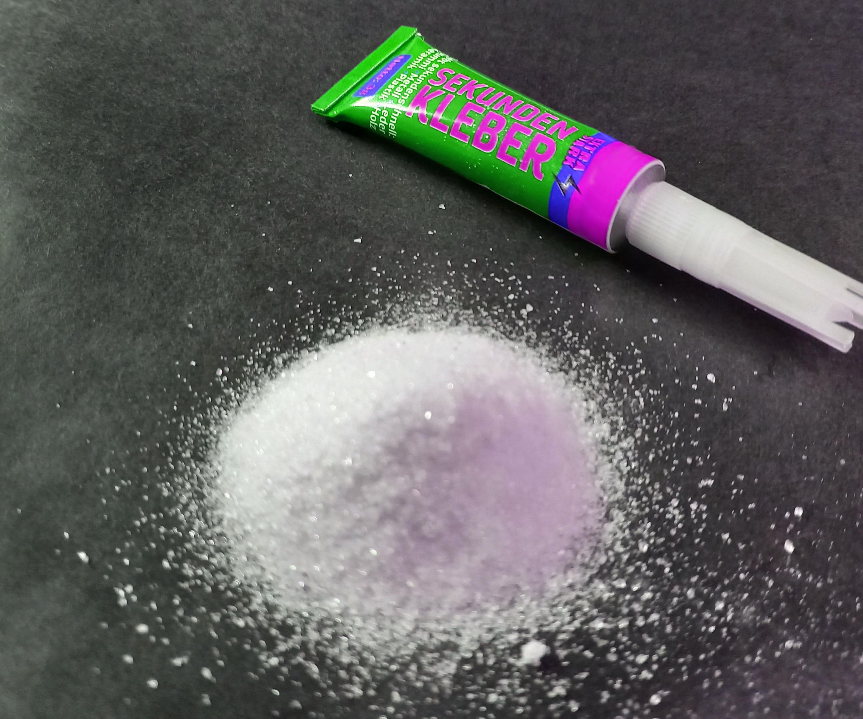 Howto Repair Parts Using Glass Sand and Super Glue 