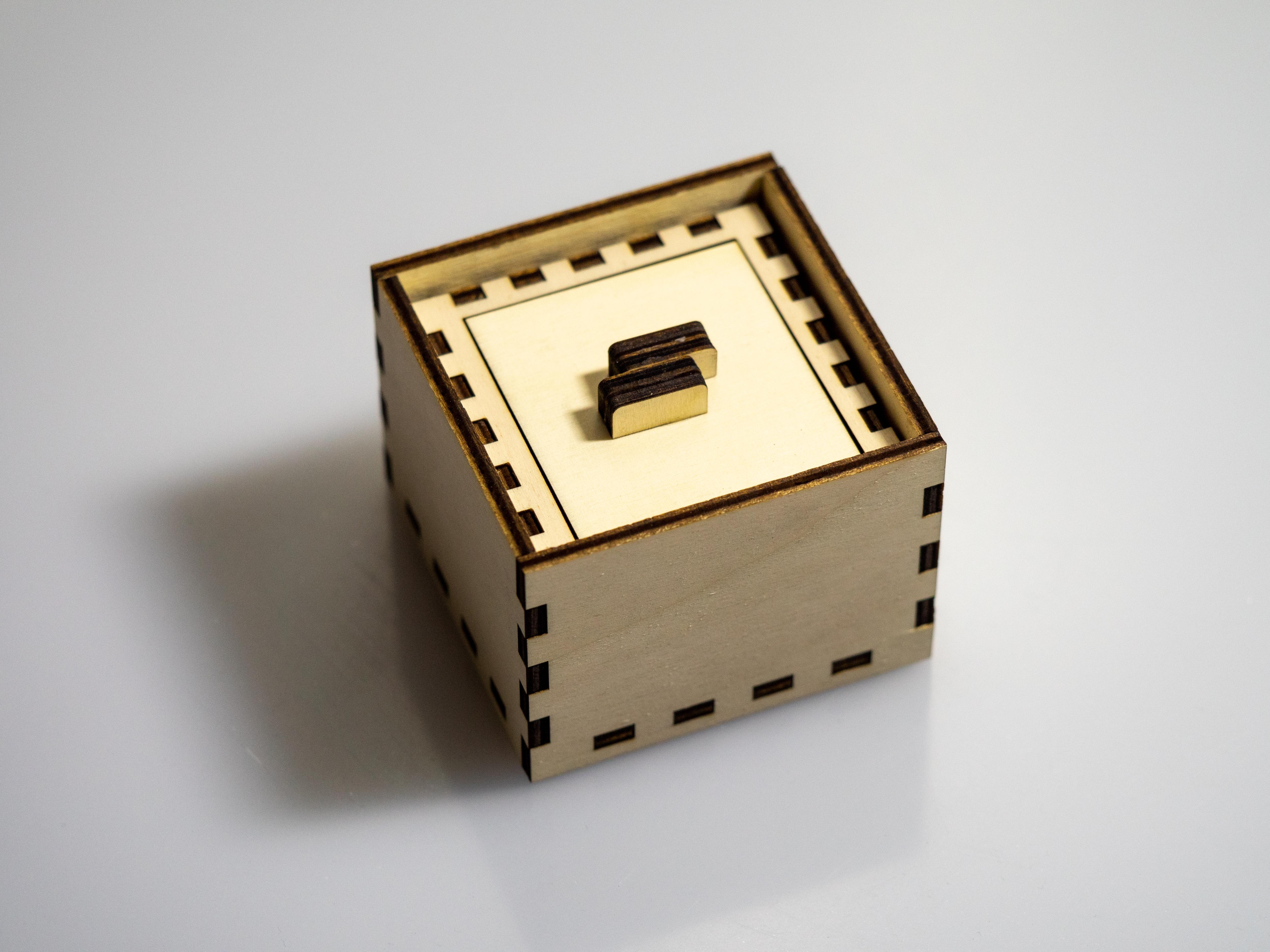 Laser Cut Wooden Puzzle Box