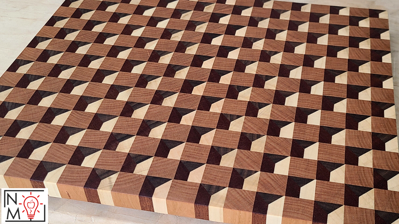 3D End Grain Cutting Board
