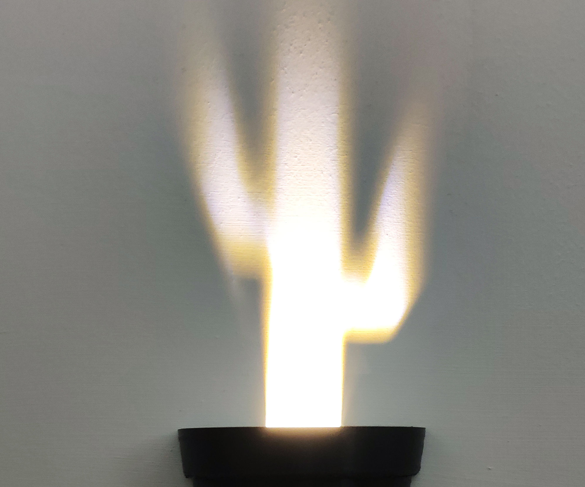 Make a "vibrant" light shadow potted plant