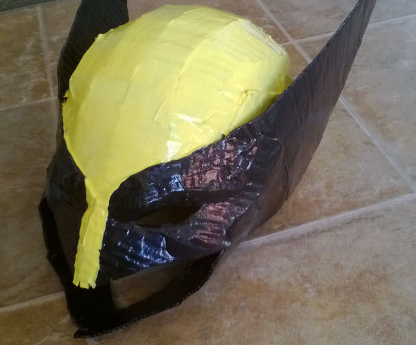 Last Minute Cardboard Wolverine Pepakura Mask