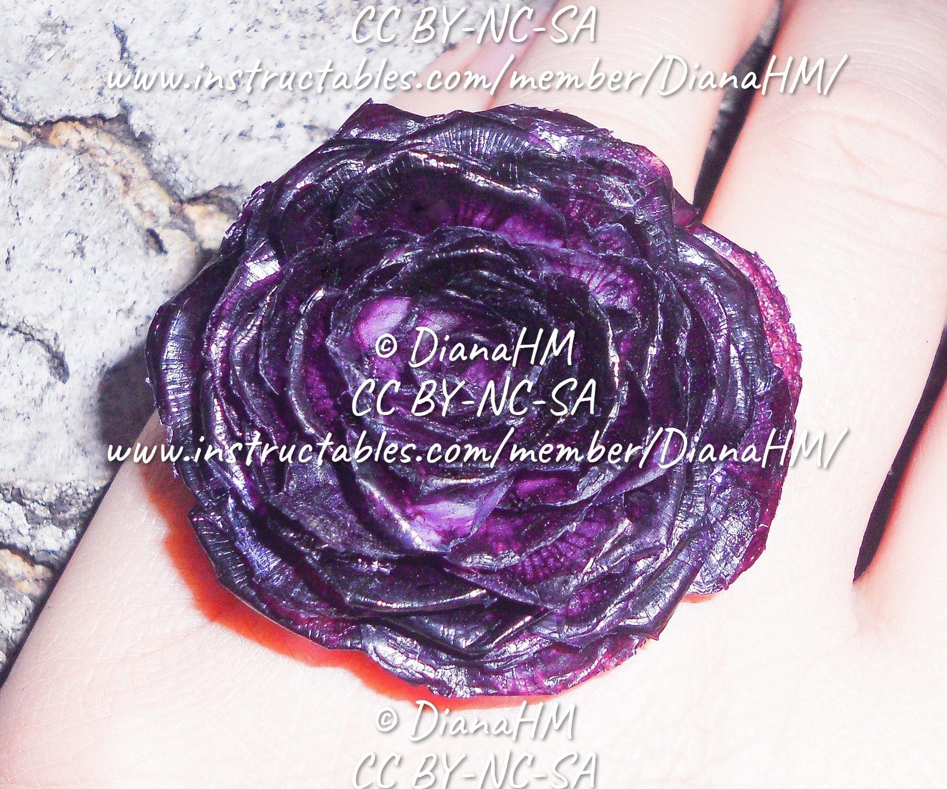 Fish Scale Flower Ring 