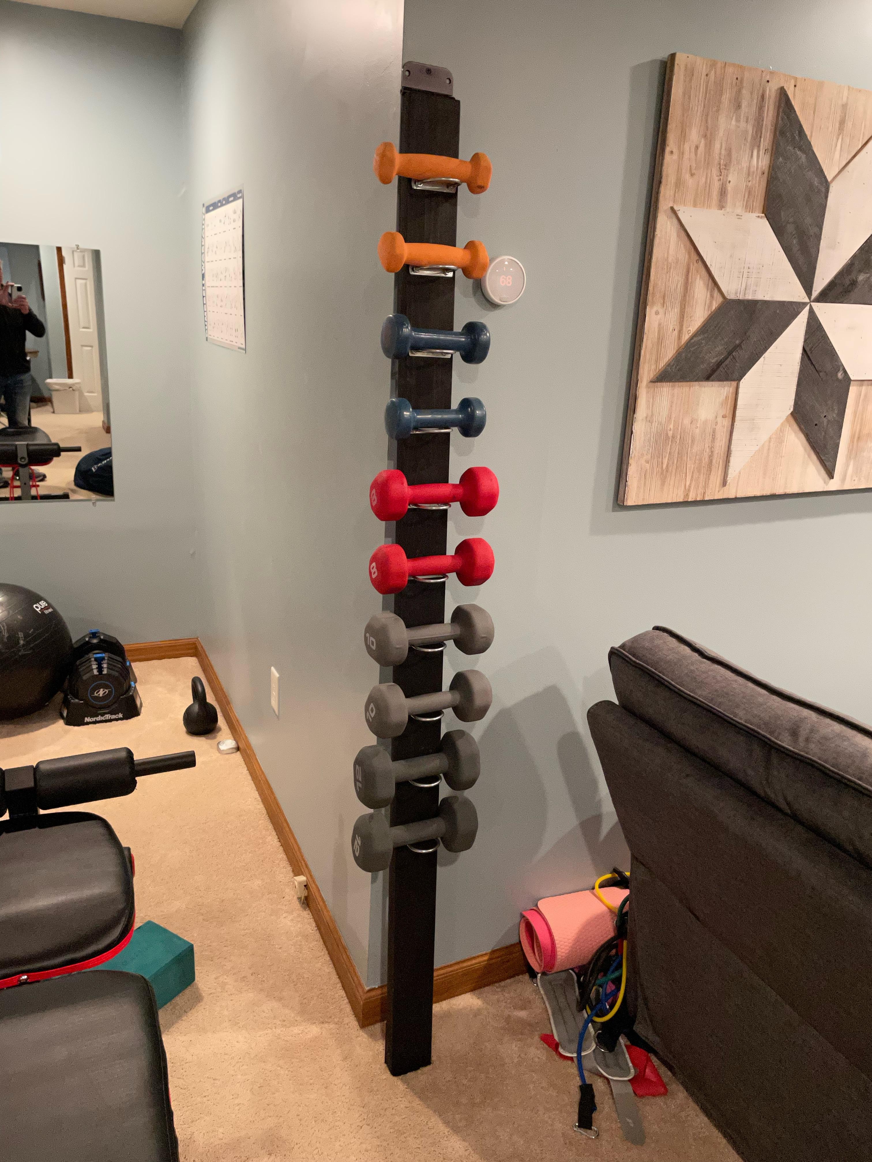 Home Gym Dumbbell Rack