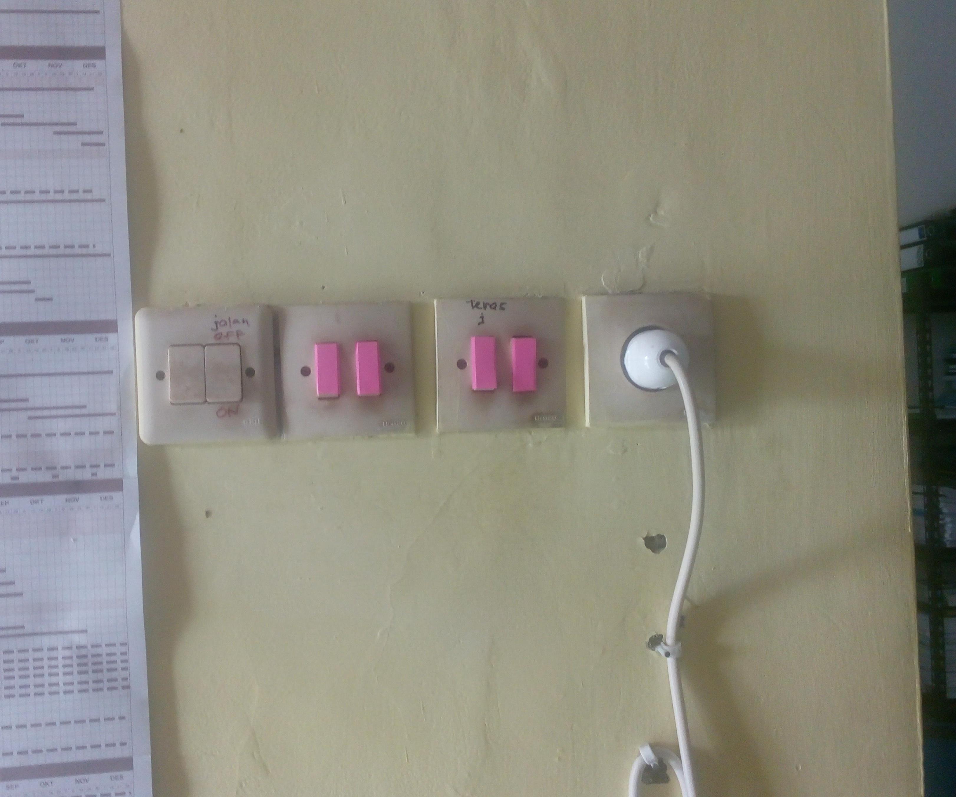 Colored Electric Switch