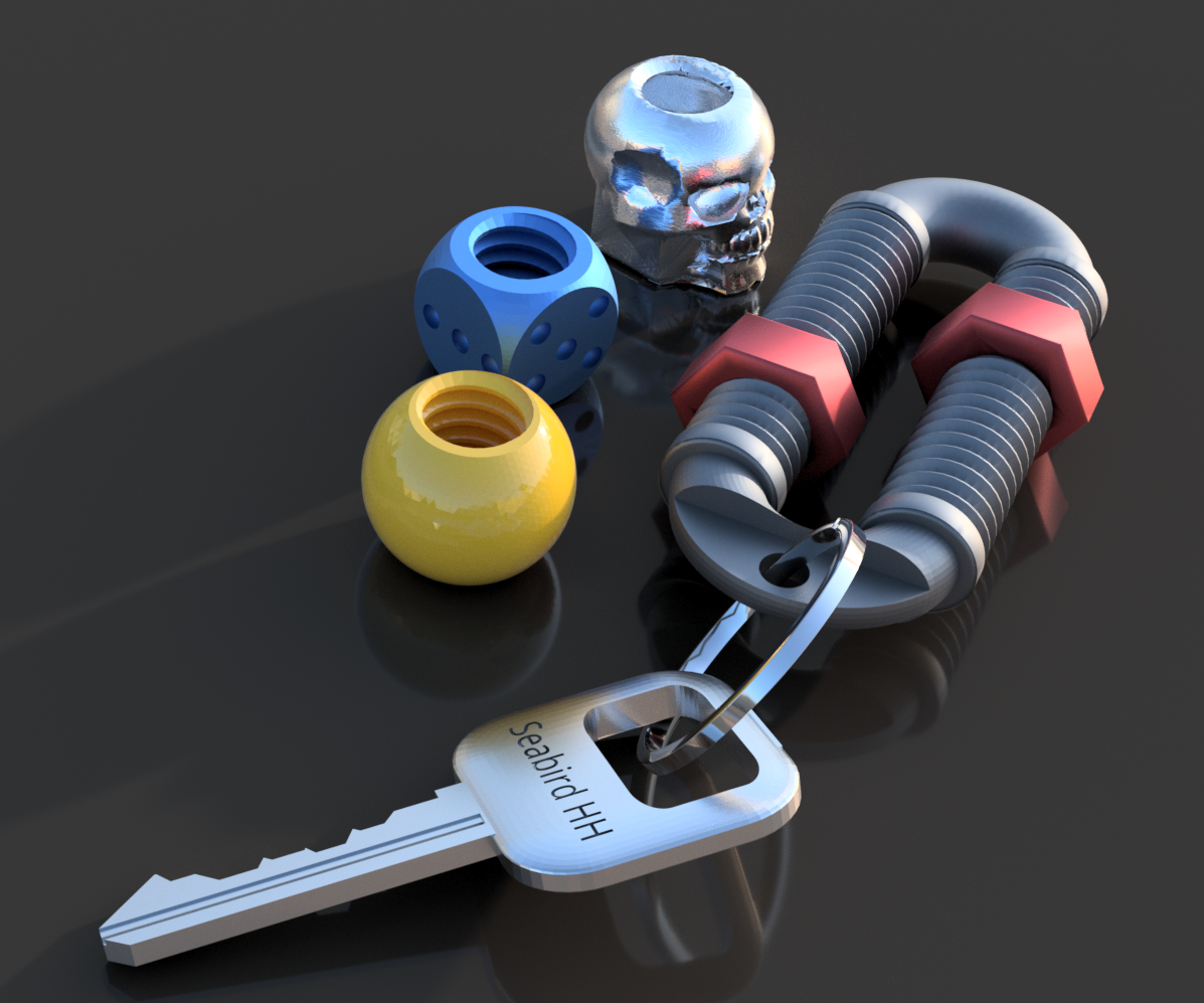 Key Chain - Modifiable - 3D Printed