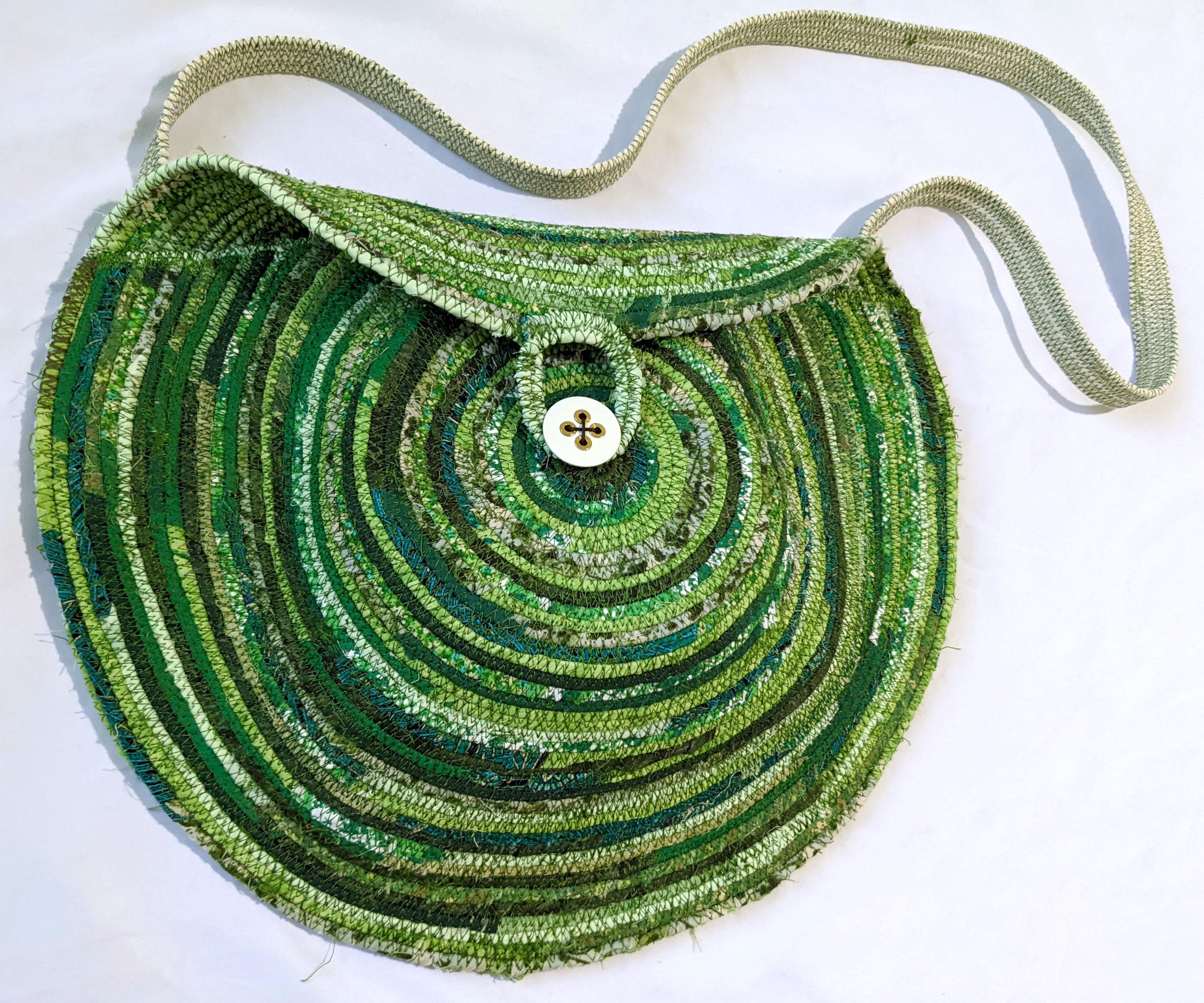 Scrap Fabric Rope Bag