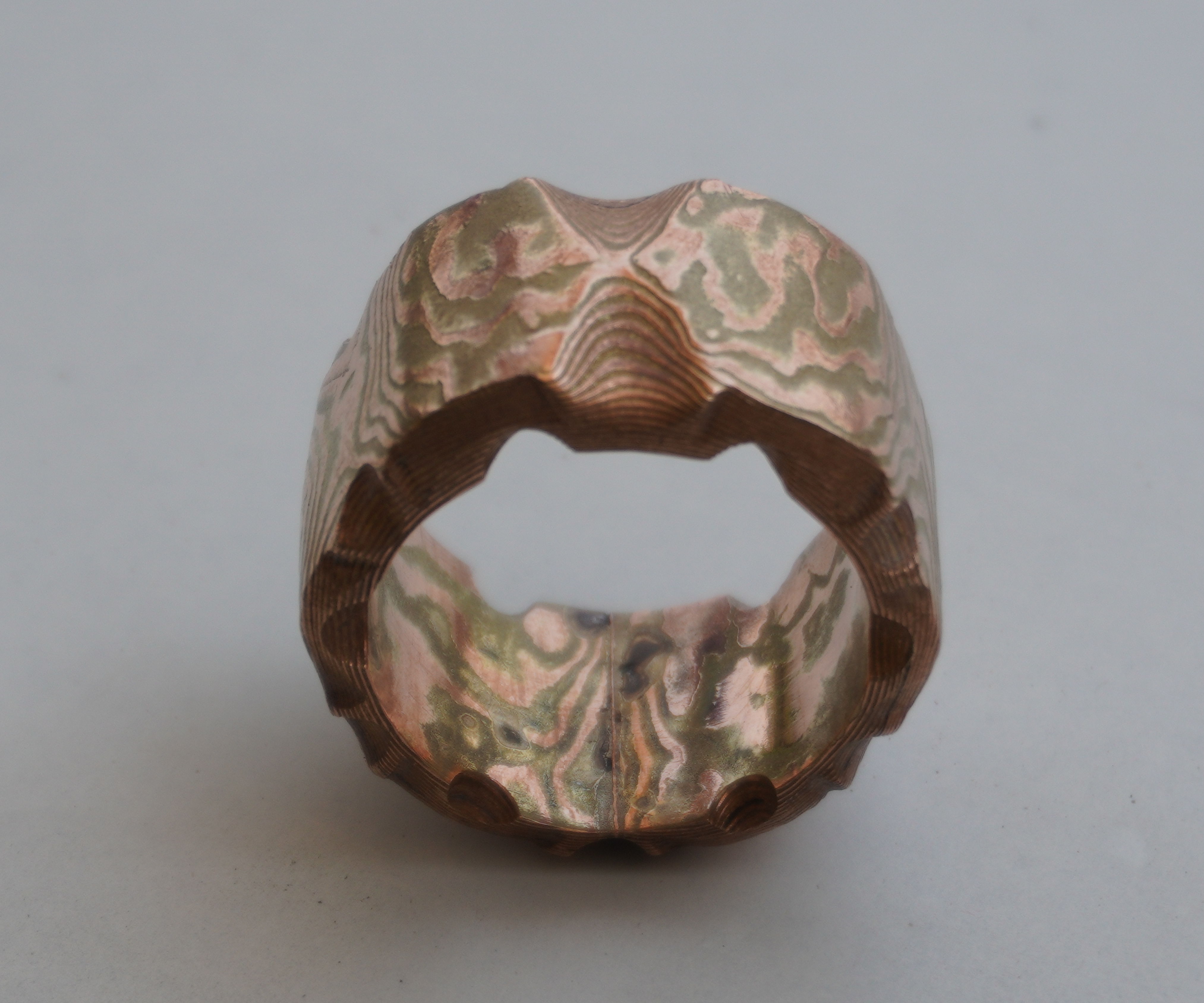 Making an Engagement Ring From Mokume Gane