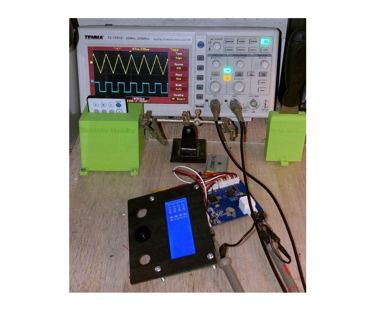 Portable Function Generator on WiFi and Android