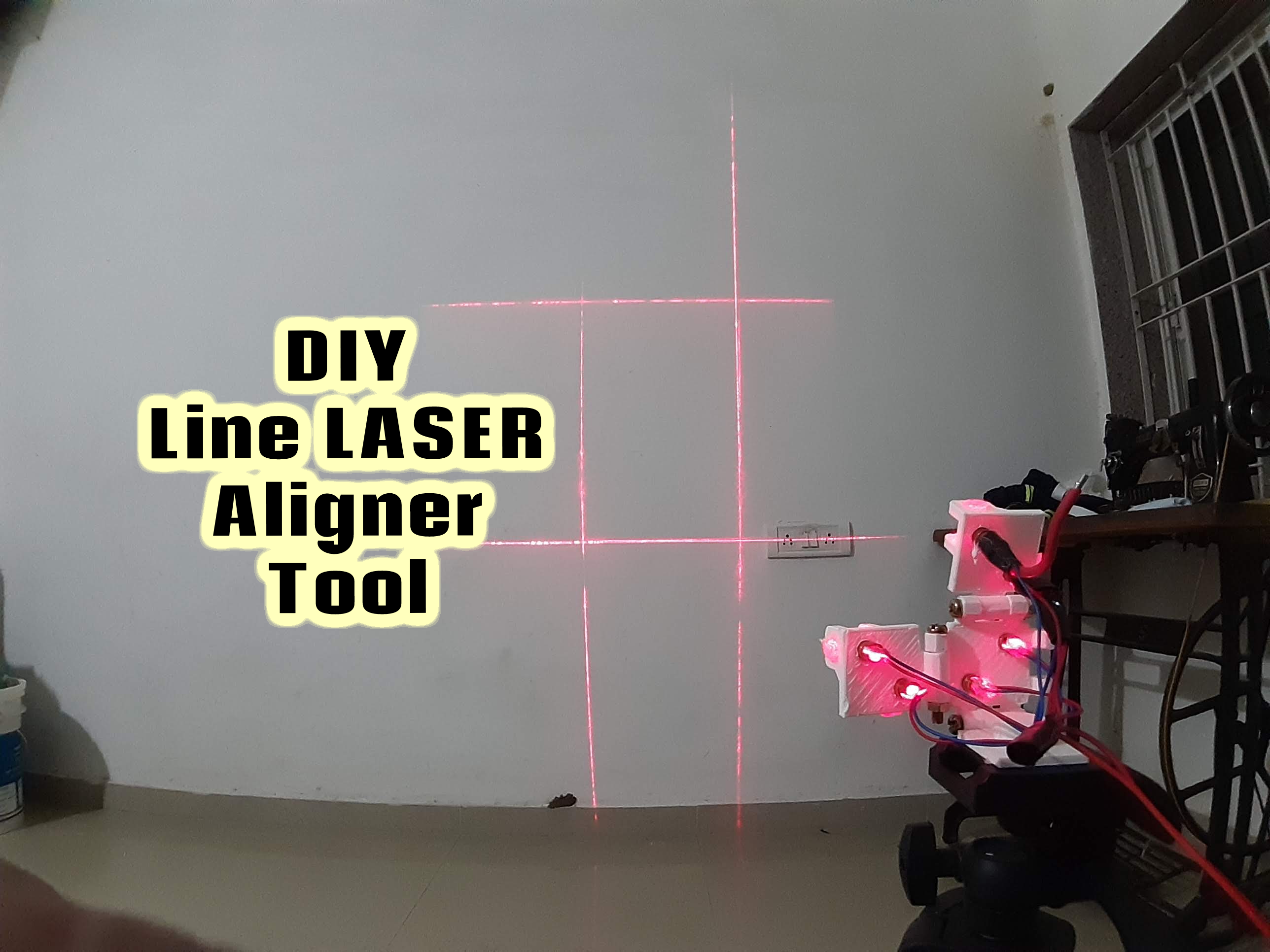 $15 DIY Adjustable Line Laser Alignment Tool .
