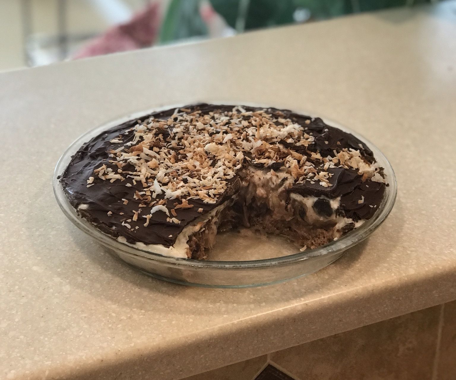 Almond Joy Ice Cream Pie