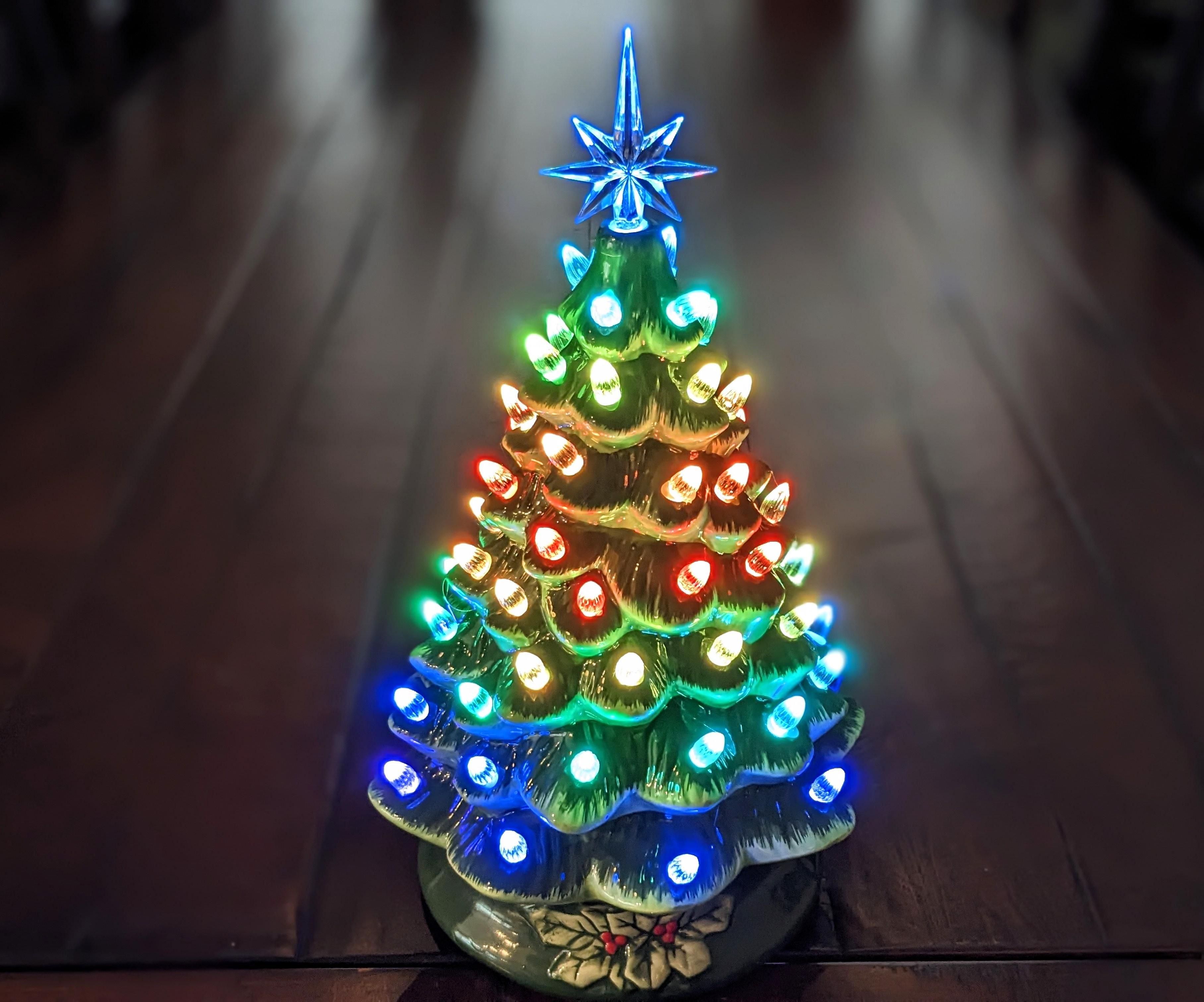 Addressable LED Ceramic Christmas Tree - No Coding or Soldering Required!