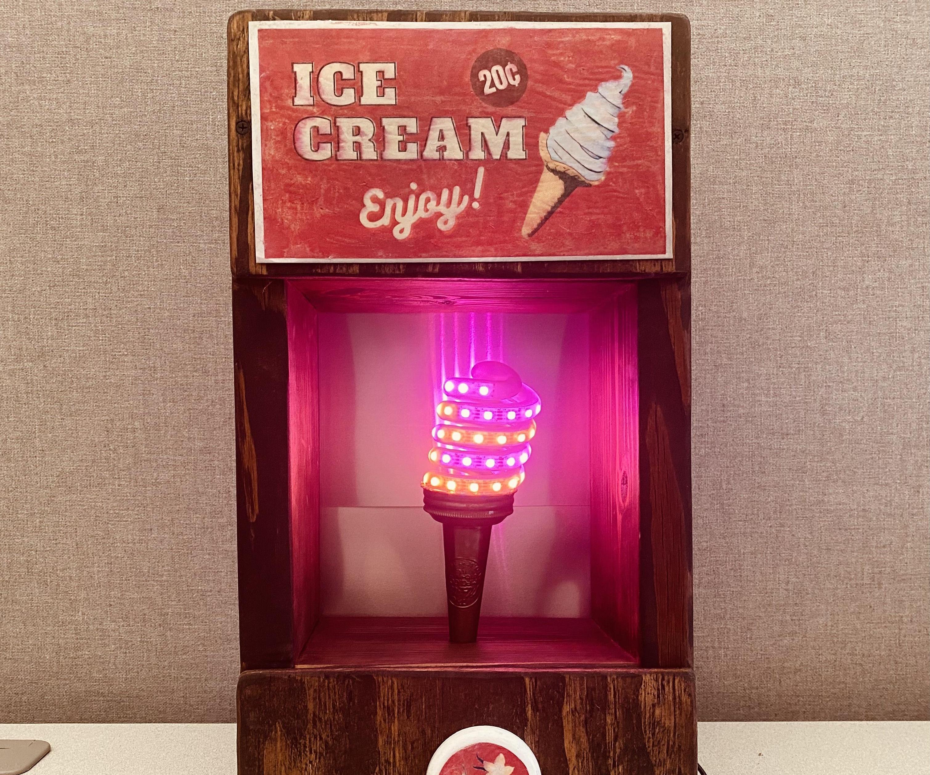 LED Swirling Soft Serve 