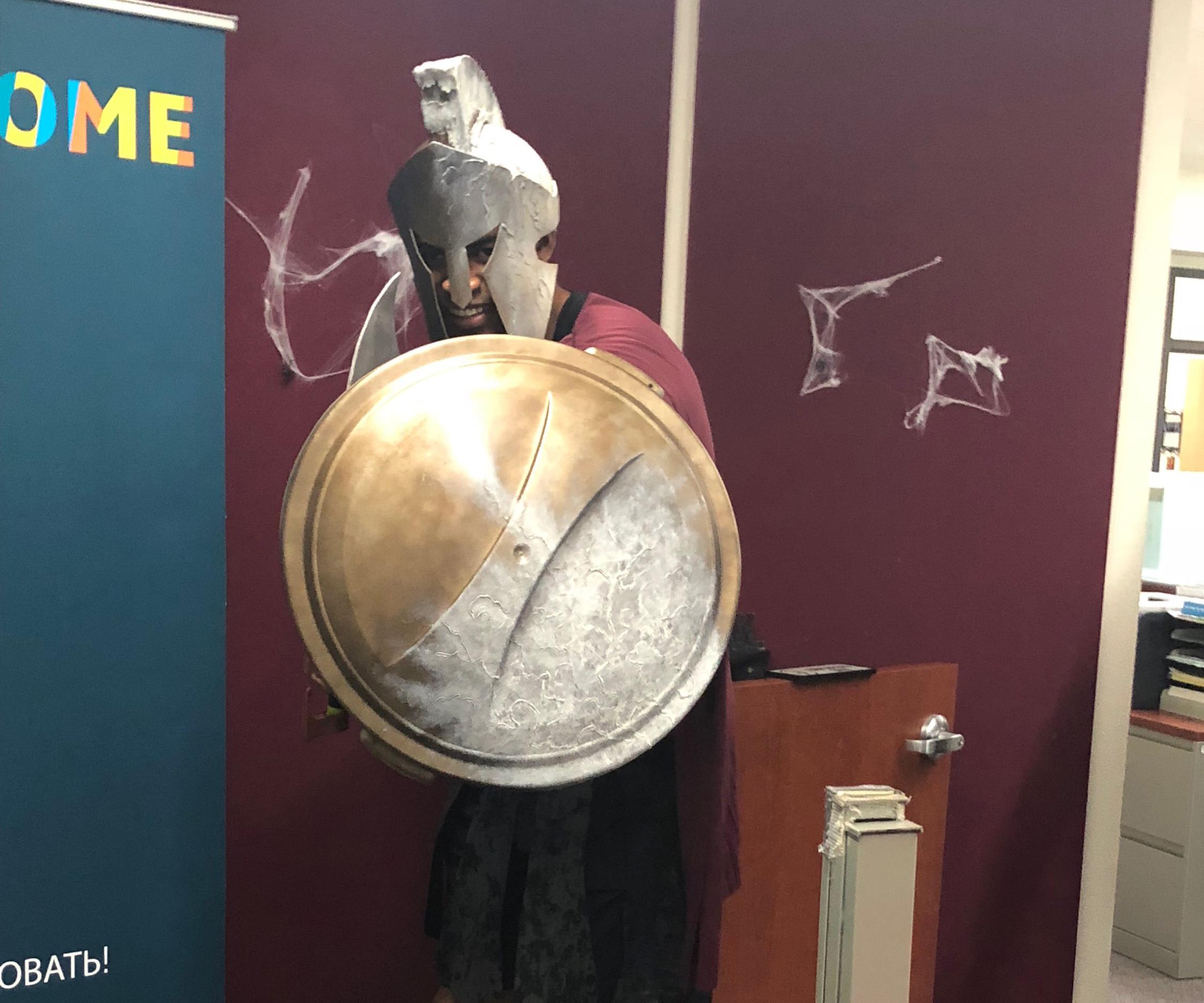 Spartan Warrior Turning to Stone Costume