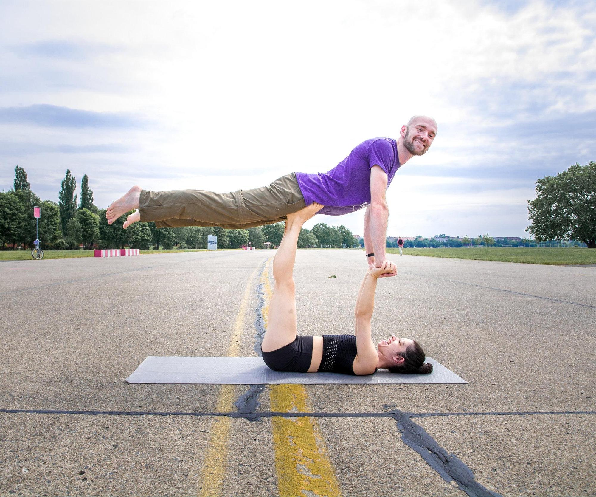 How to Do My First Acro Yoga Pose!