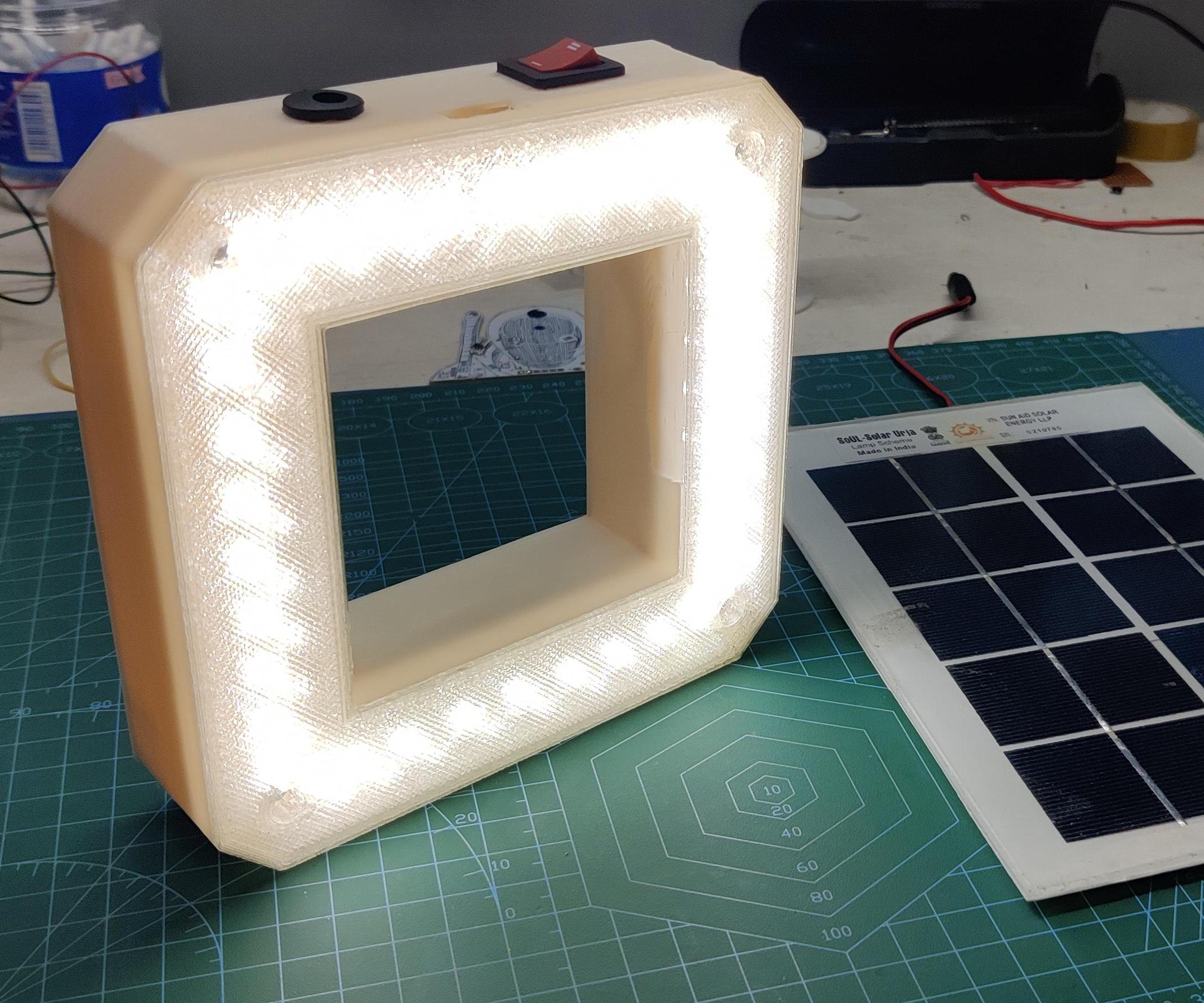 Solar Powered Square Light