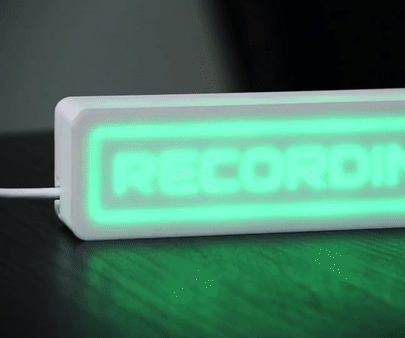 Wifi Recording Sign Controlled by Your DAW