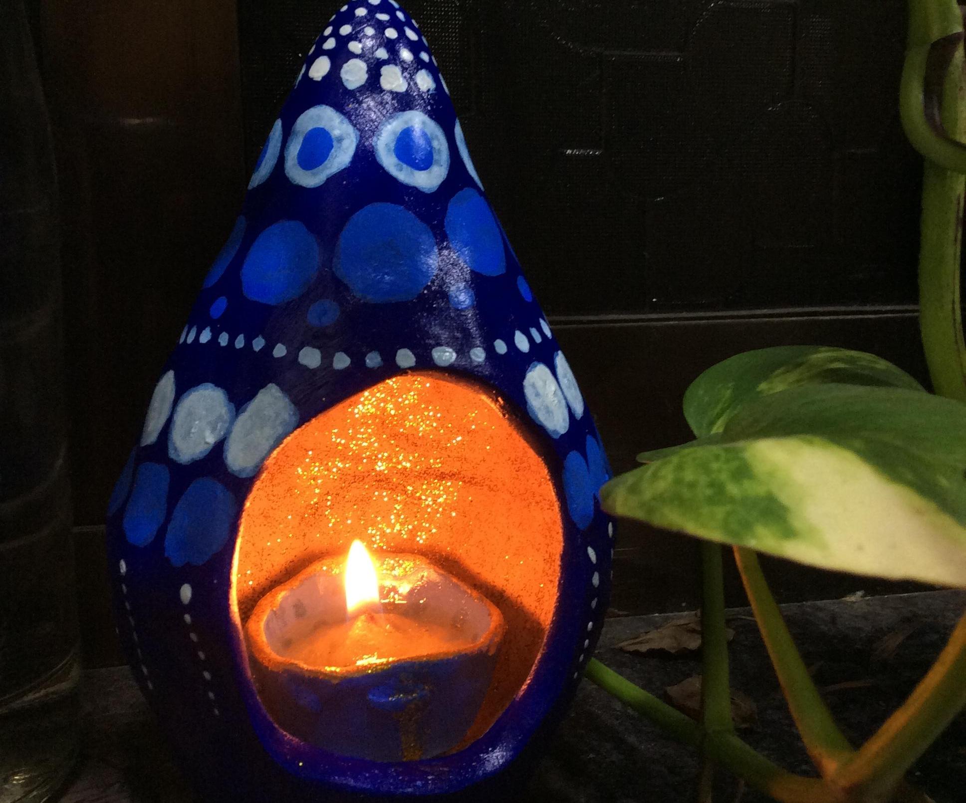 Tea Light Holder Using Pottery Clay