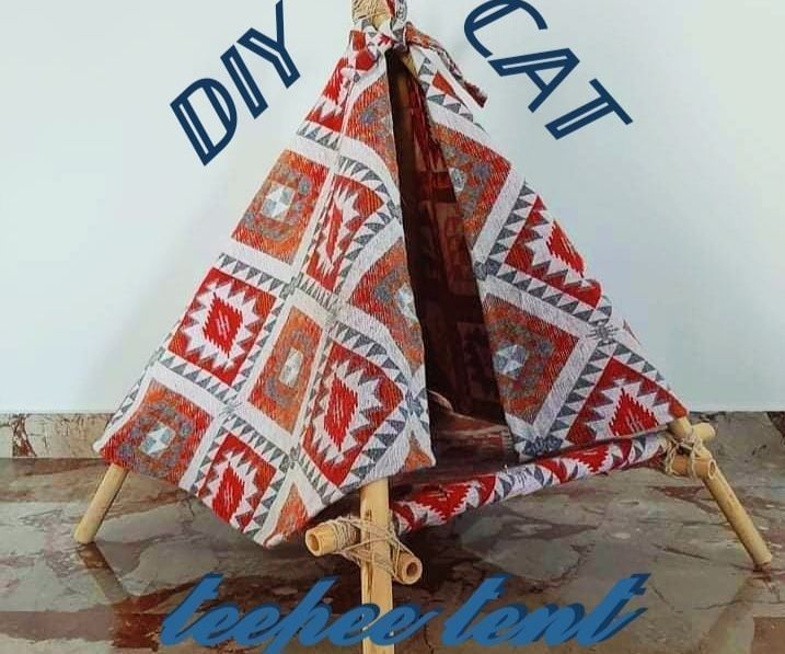 DIY Cat Teepee Tent