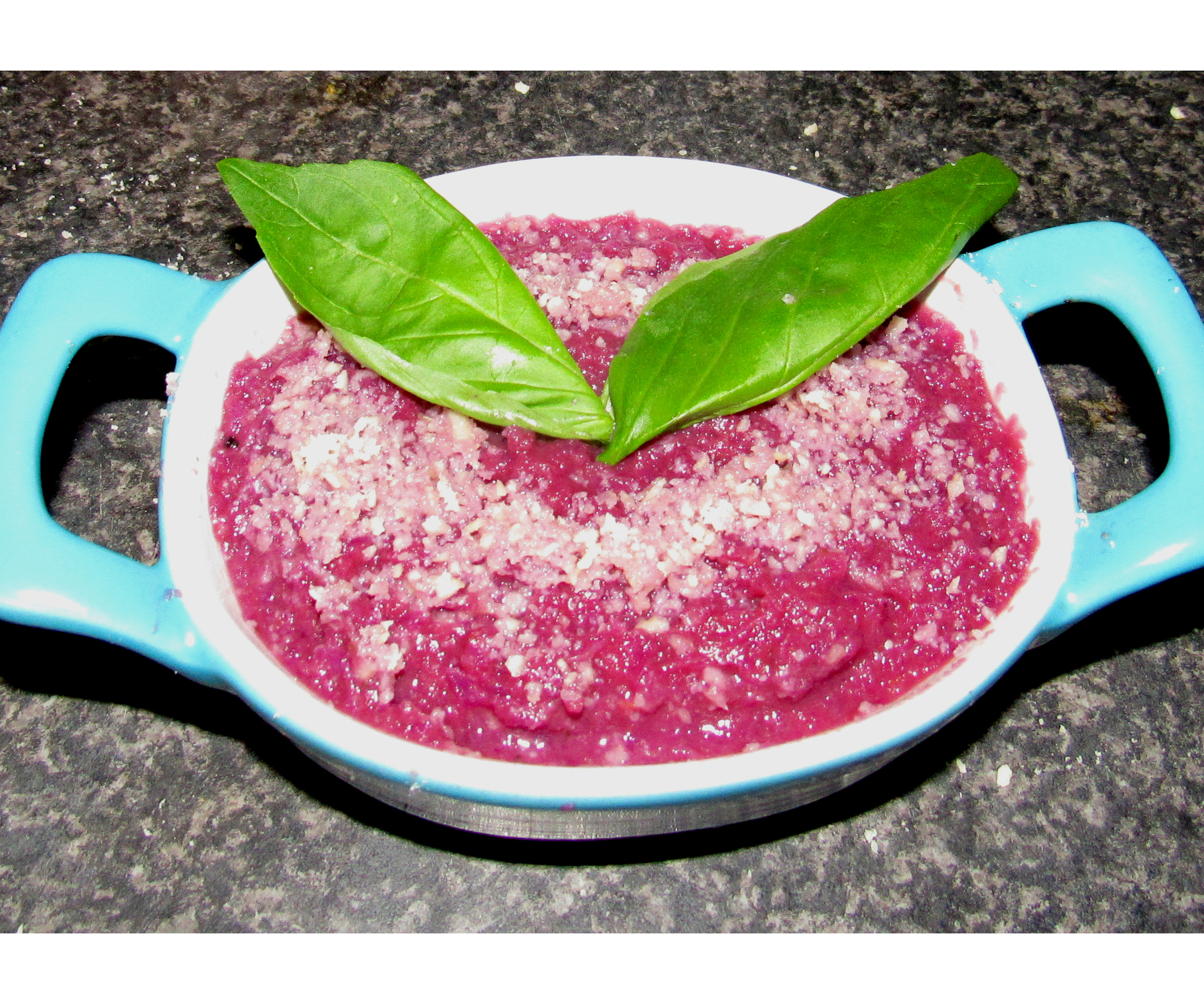 Healthy vegan red Cabbage Soup