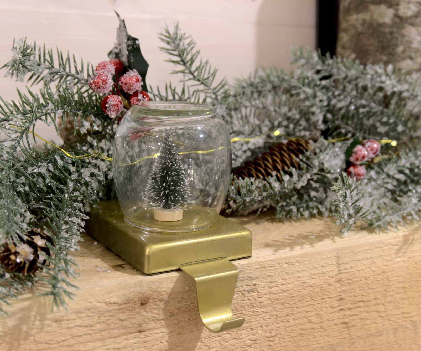Snow Globe Inspired Stocking Holder