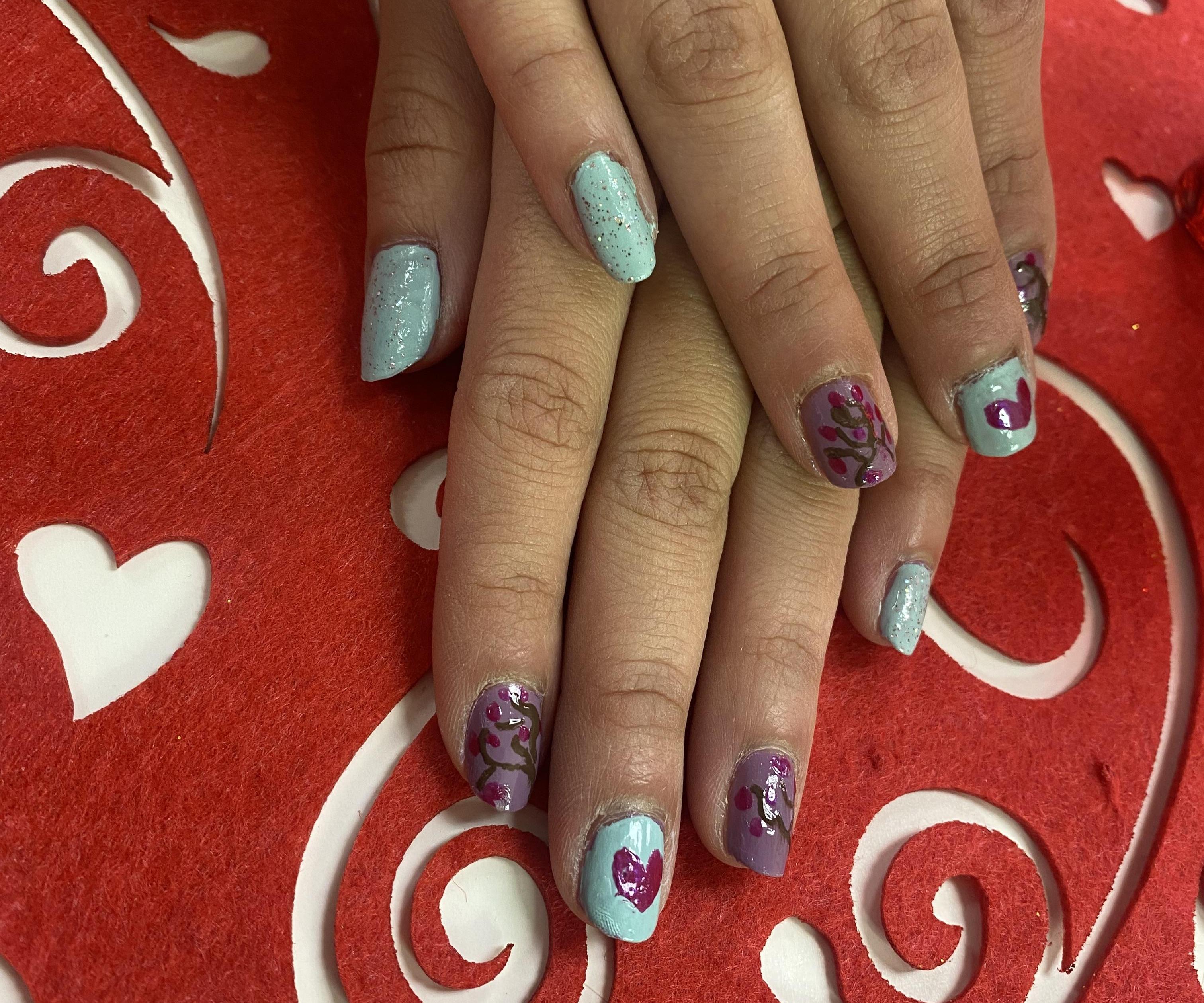 Valentine Nail Art Design