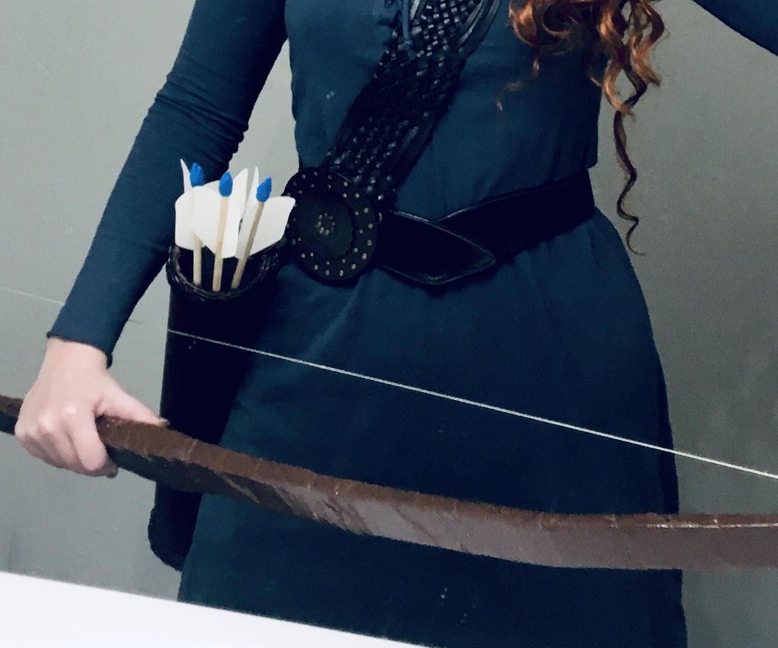 Prop Quiver, Bow, and Arrows