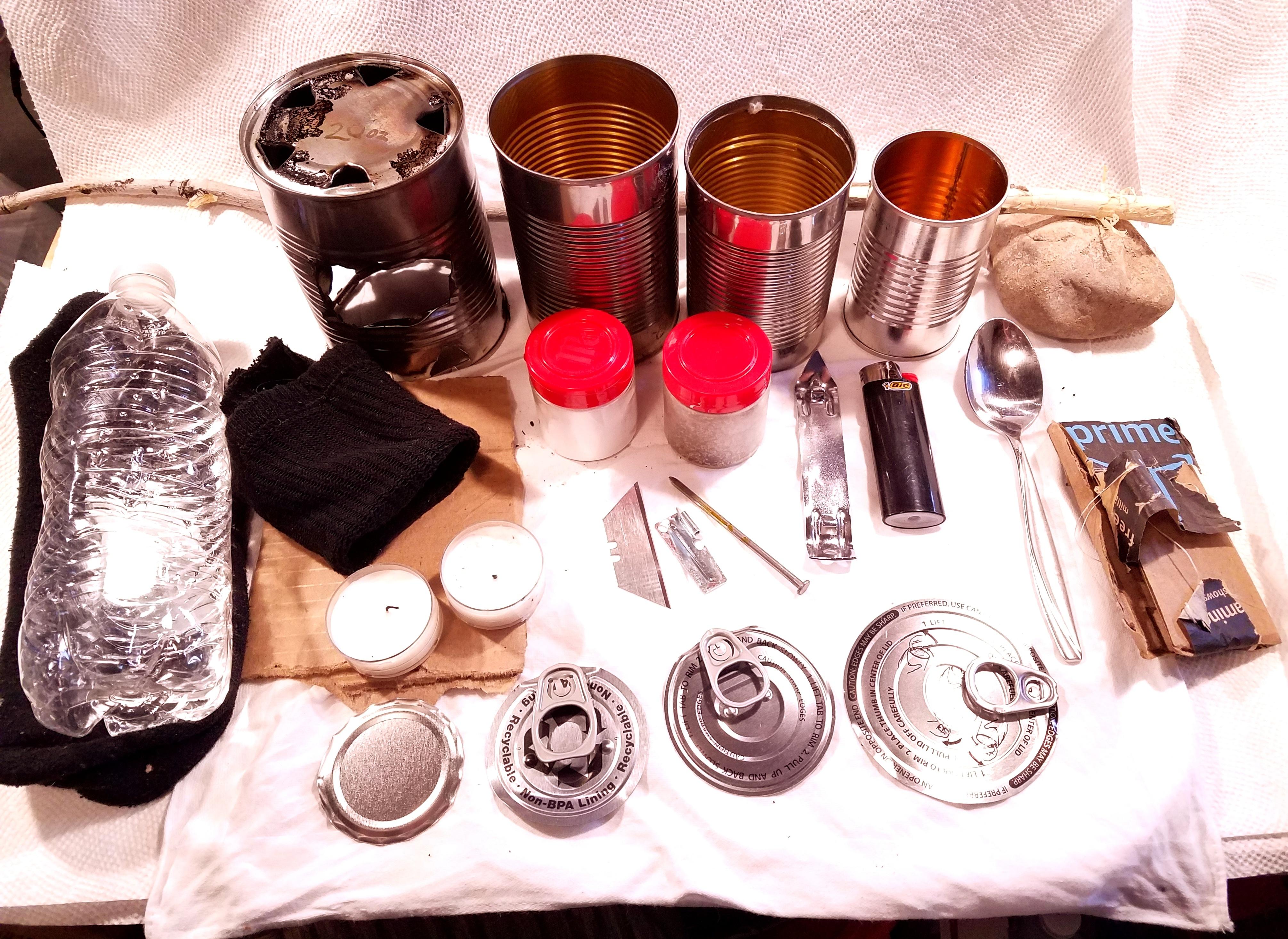 Complete Hobo Stove & Cooking Pots System Bundle, No Tools Build, for Dirt Cheap or Free - Easily Expandable and Infinitely Upgradable!