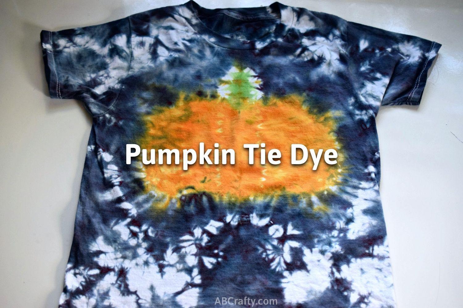 Pumpkin Tie Dye Shirt
