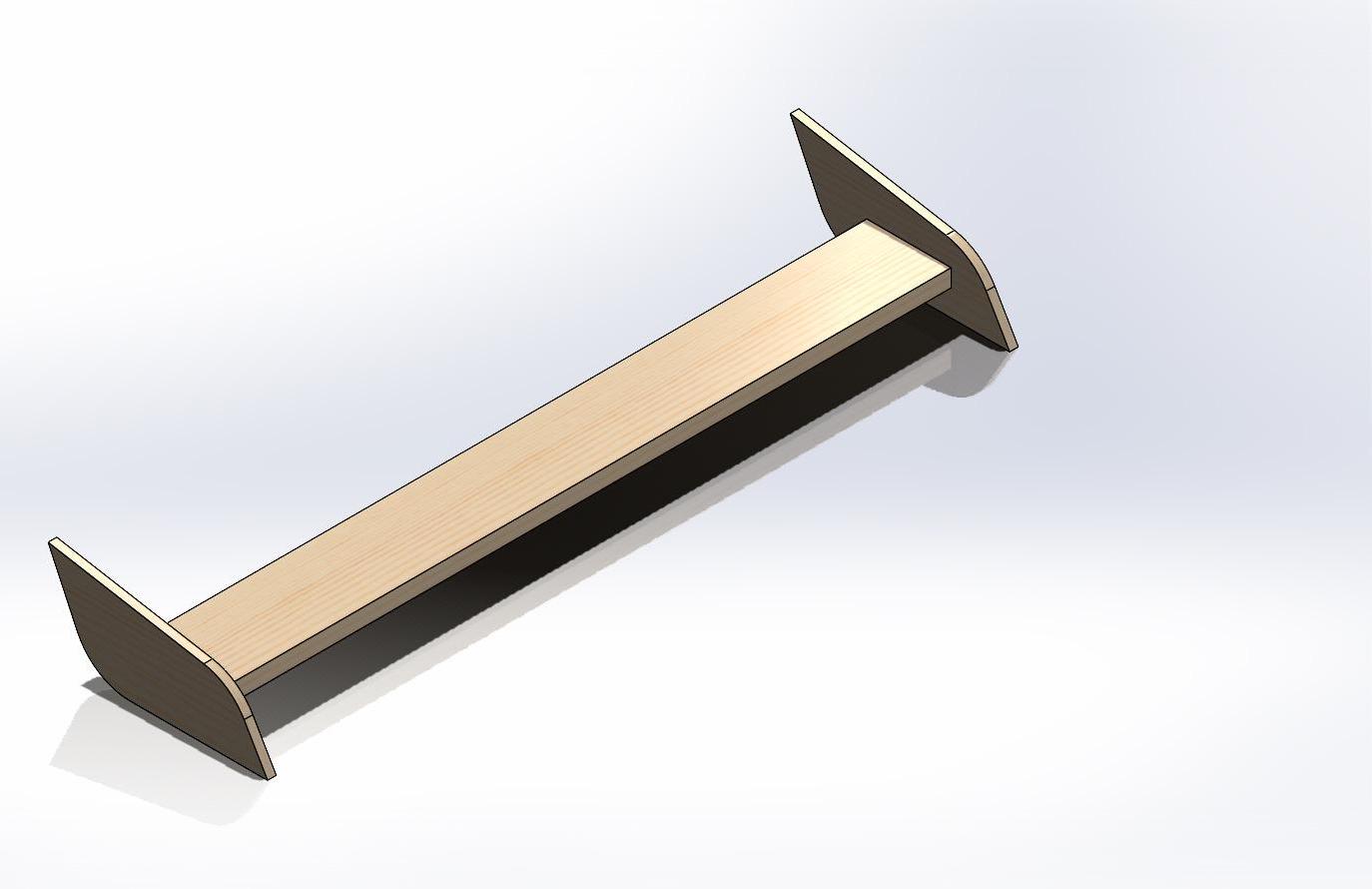 Wooden Spoiler for 2007 Mitsubishi Outlander