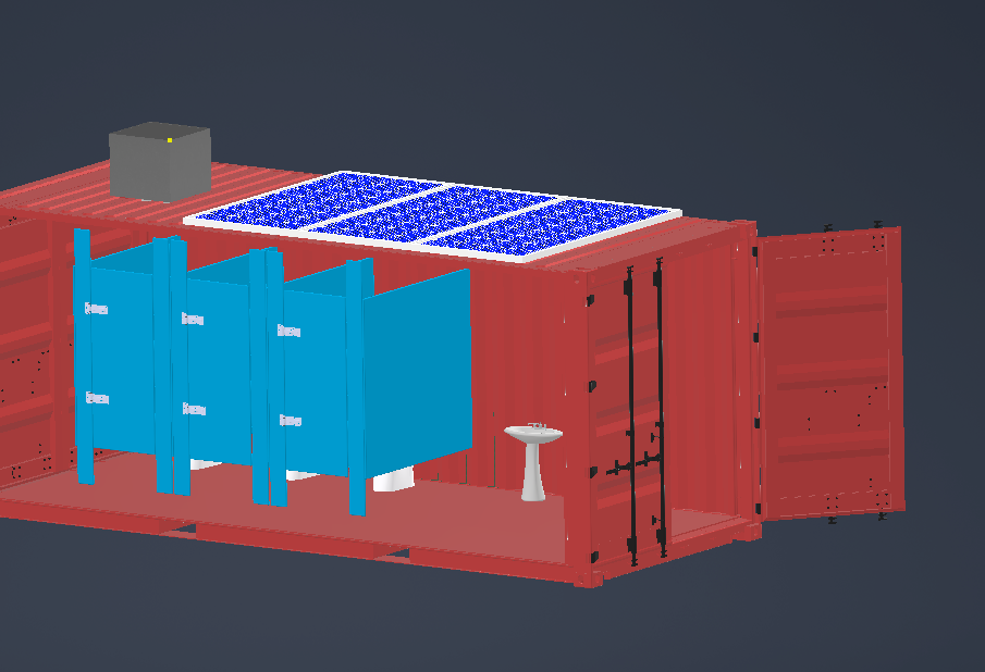 Shipping Container to Public Restroom
