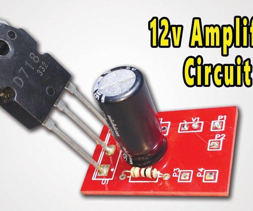 How to Make One Transistor Made 12v Mini Amplifier __ JLCPCB