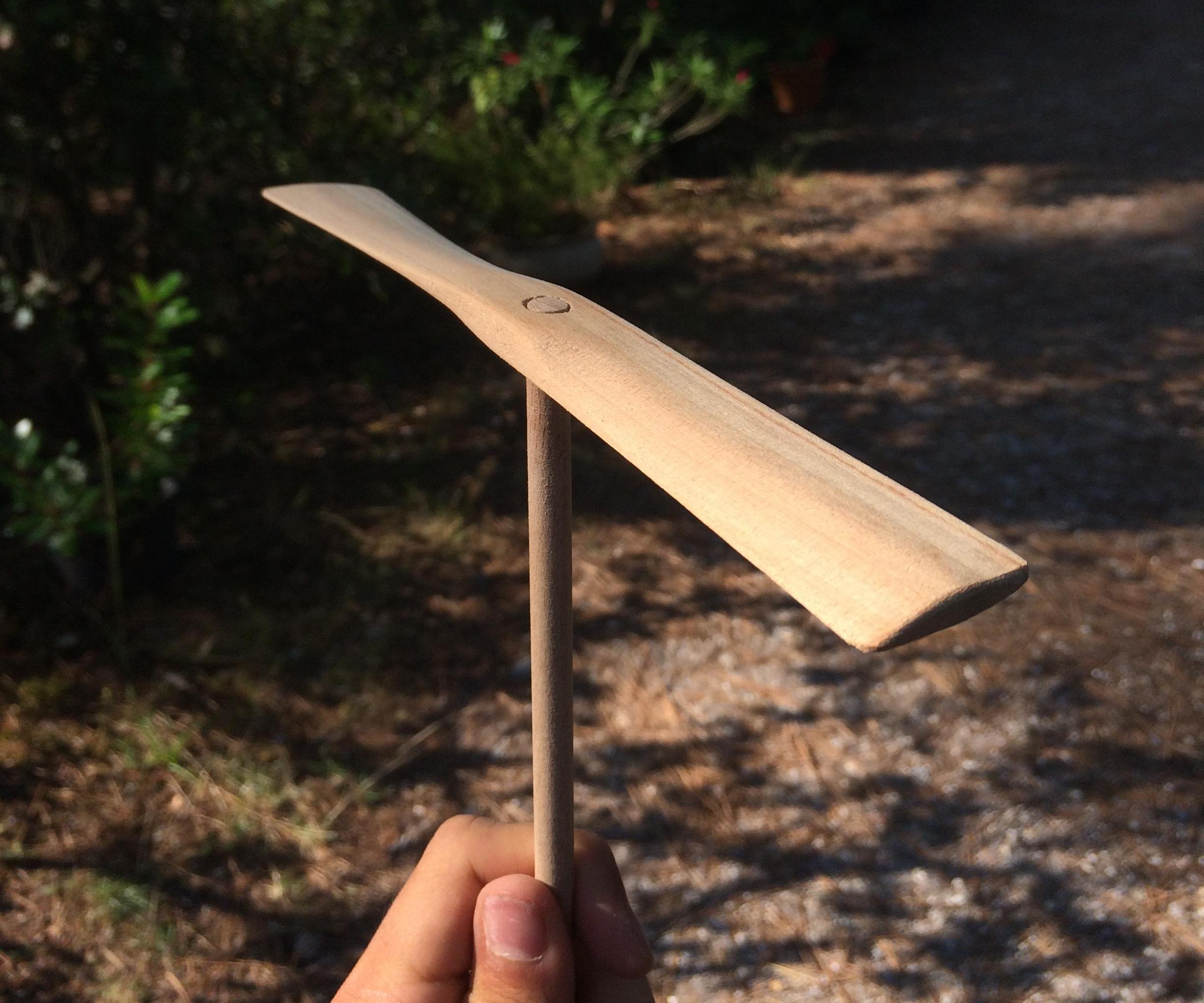 Hand Powered Wooden Propeller Toy