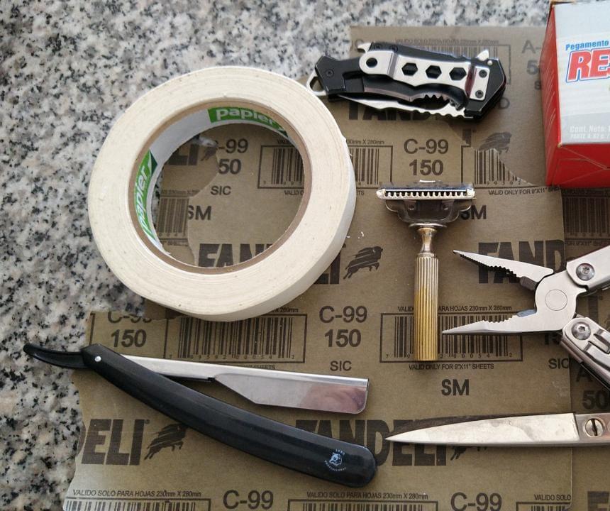 Half DE Blade Adapter for a GEM Razor