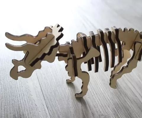 Make Your Ideas With Laser Anywhere-Make a Brave Triceratops Together!