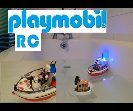 Remote Controlled Conversion Playmobil 4823 Fire Rescue Boat 