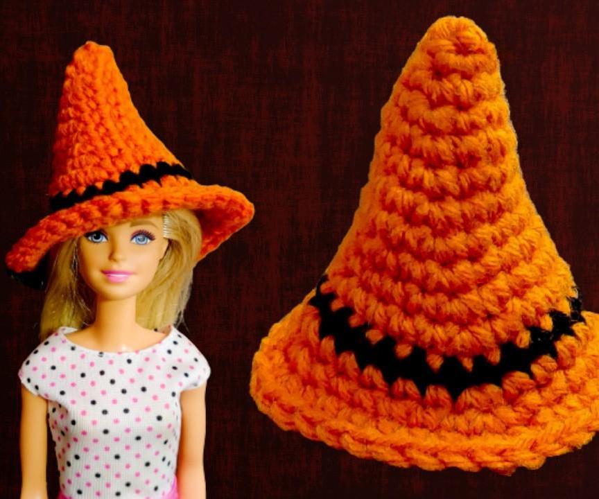 Halloween Mini Crochet Witch Hat