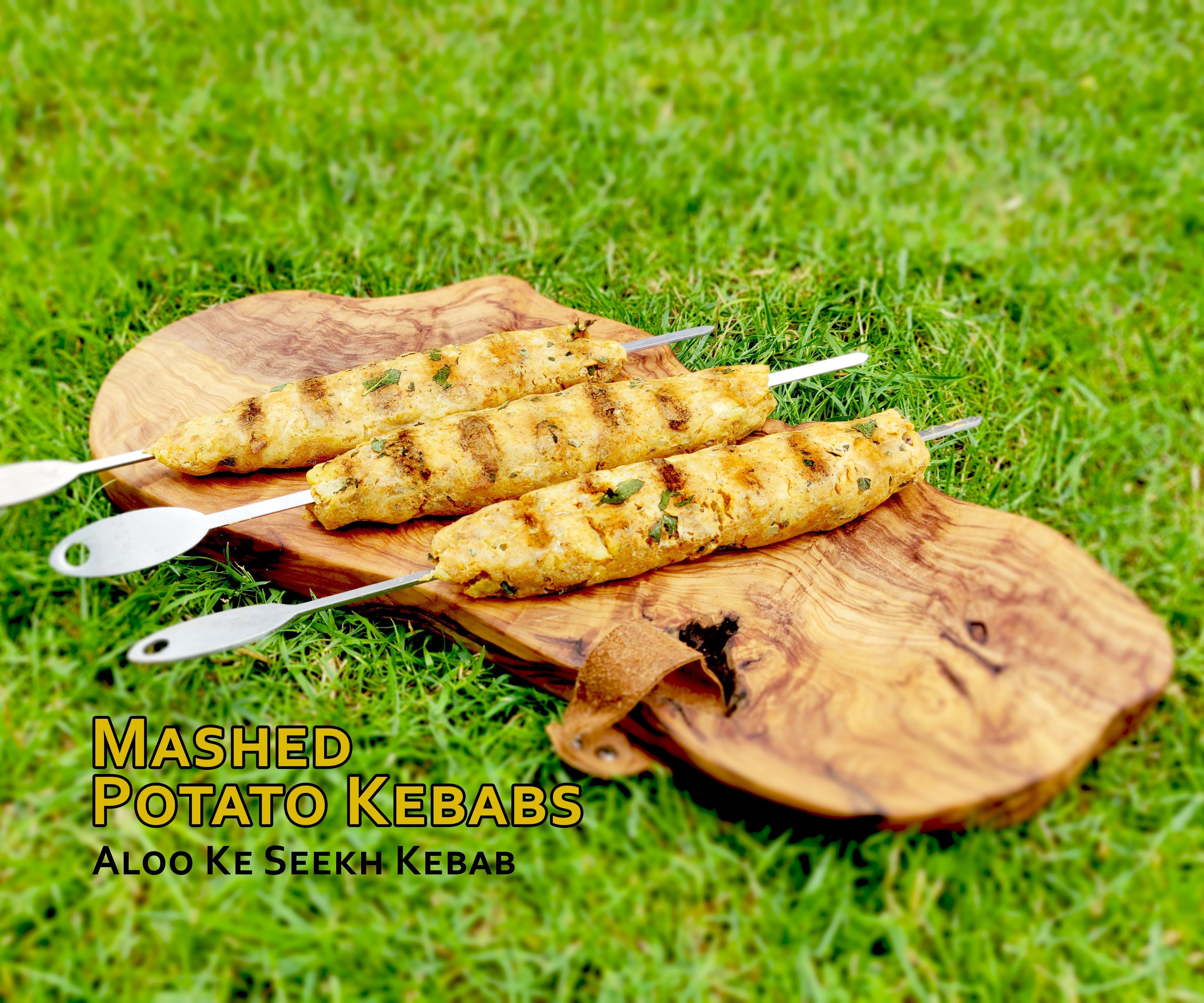 Mashed Potato Kebabs - Aloo Ke Seekh Kebab