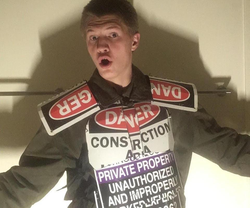 Street Sign Apocalypse Armor