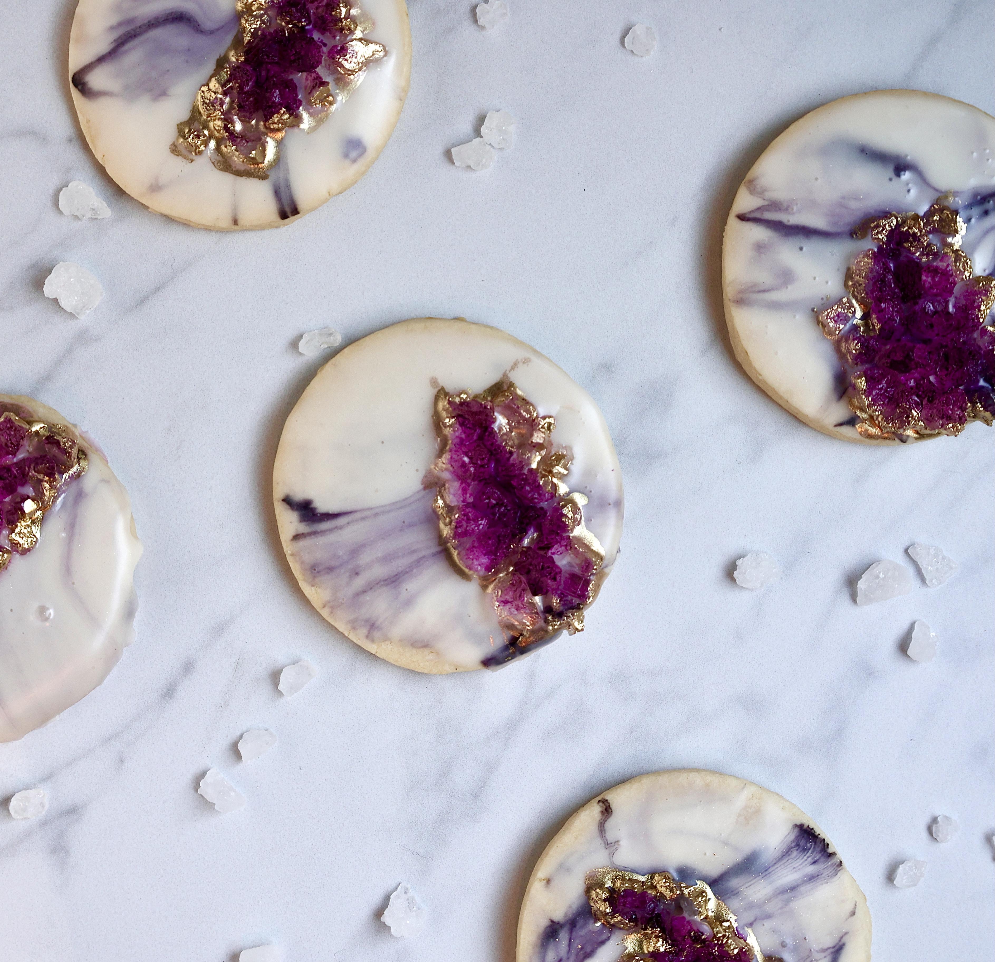 Geode Sugar Cookies