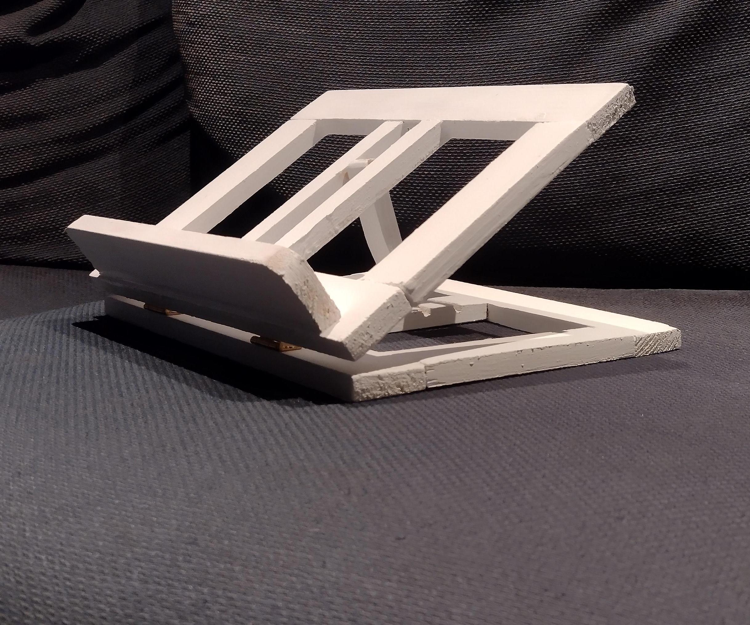 Wooden Book/laptop Stand With Multiple Positions