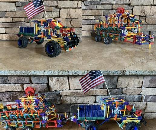 Knex Ford F-350 With Boat and Boat Trailer