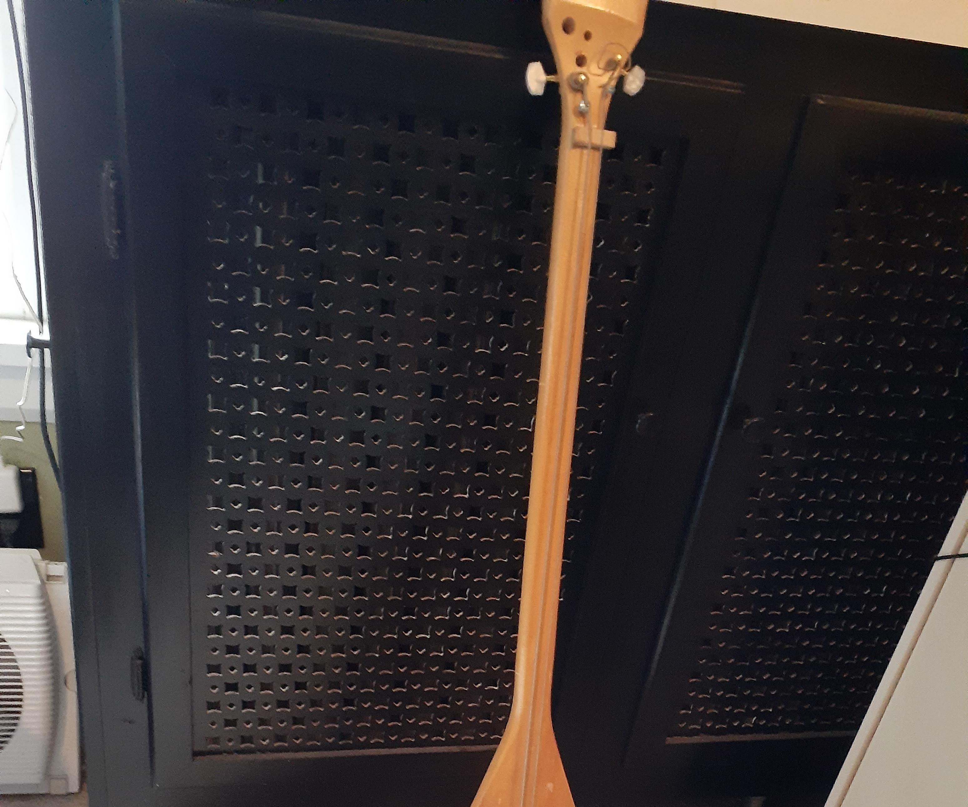 Simple Bass Guitar From Old Wires, Broken Electronics and Instruments